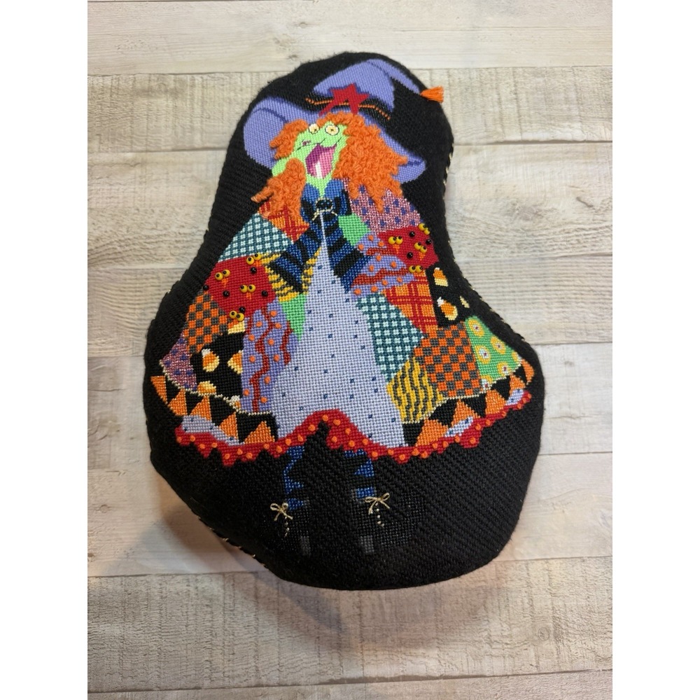 Finished Melissa Shirley Designs Hagatha the Witch #1956 Needlepoint Stand-Up